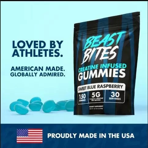 Beast Bites Creatine Gummies For Strength & Better Pumps