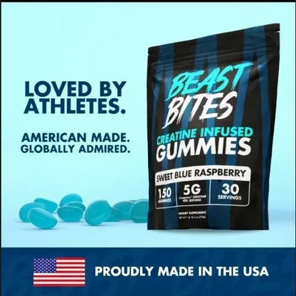 Beast Bites Creatine Gummies For Strength & Better Pumps