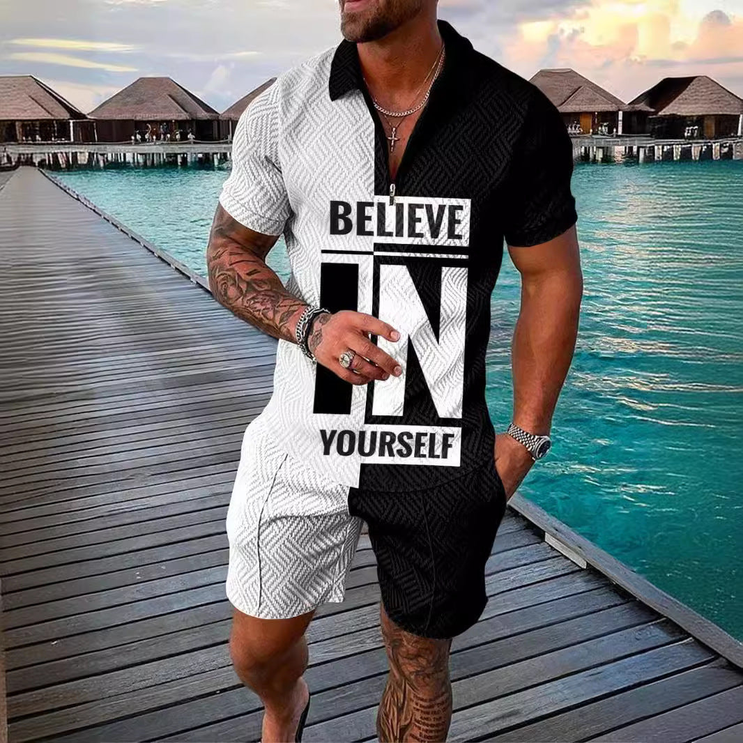 Summer new men's suit(set)