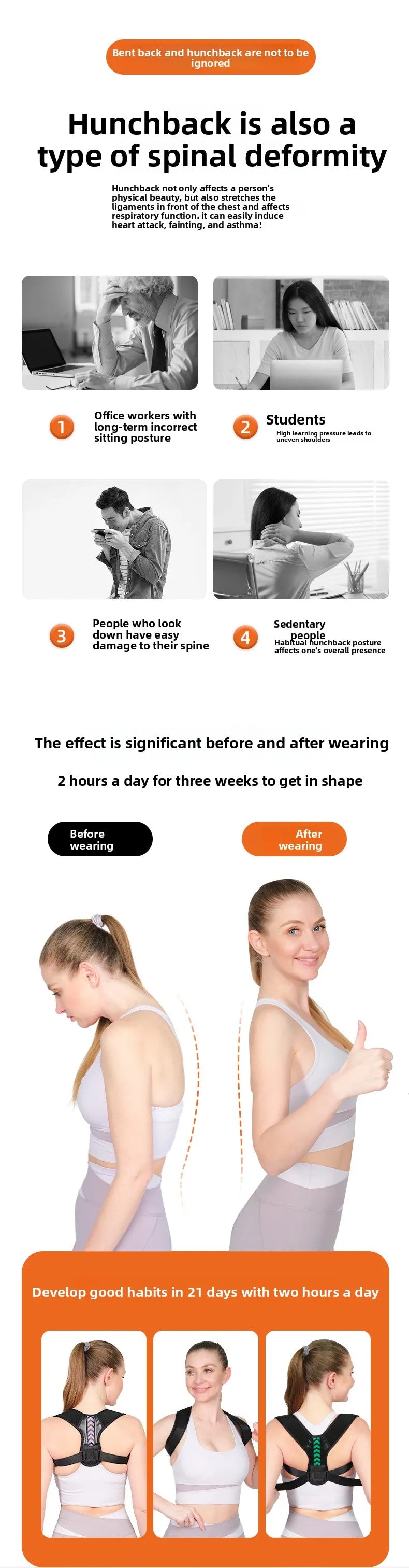 Adjustable Posture Correction Belt