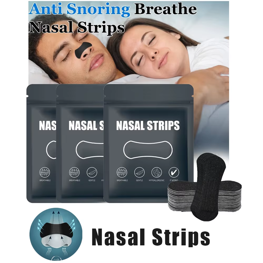 Anti Snoring Nose Strips for Breathing Correction Physical Expansion Breathable Nasal Patch Better Sleep Anti-Snoring Nasal Stri