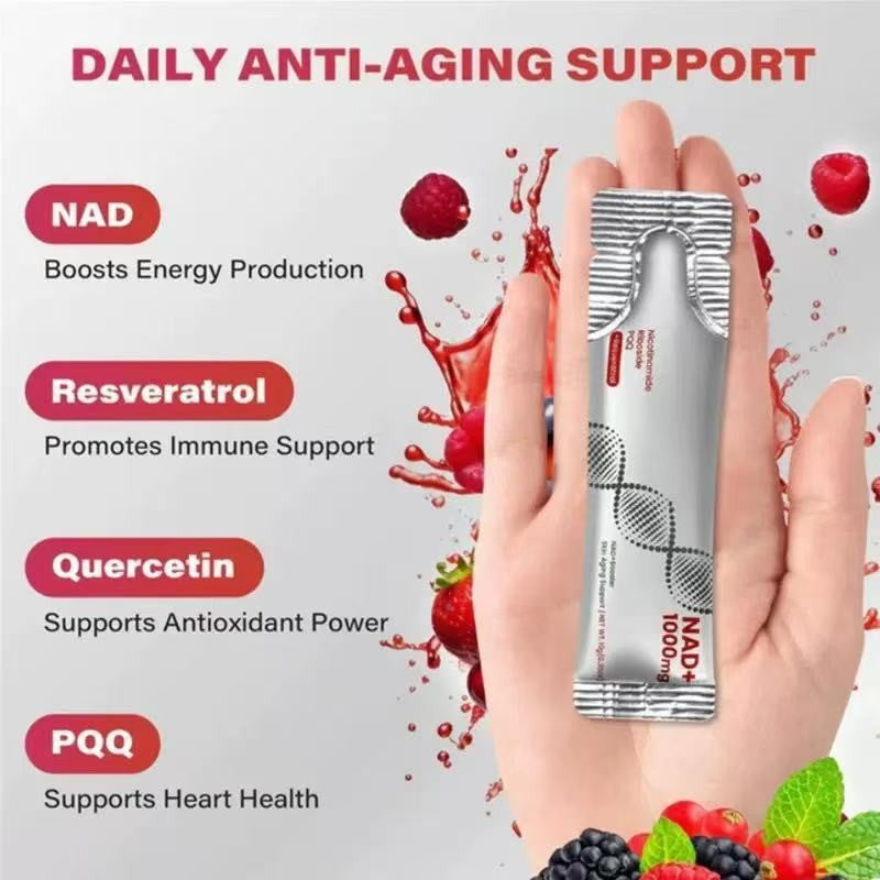 NAD+ Nicotinamide Berry Flavored Supplement Drink