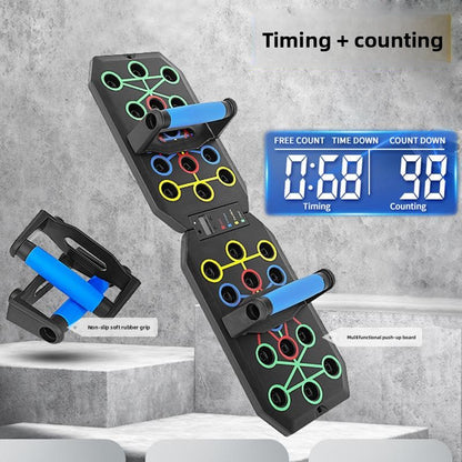 Multifunctional Foldable Push-Up Board with Timer and Counter
