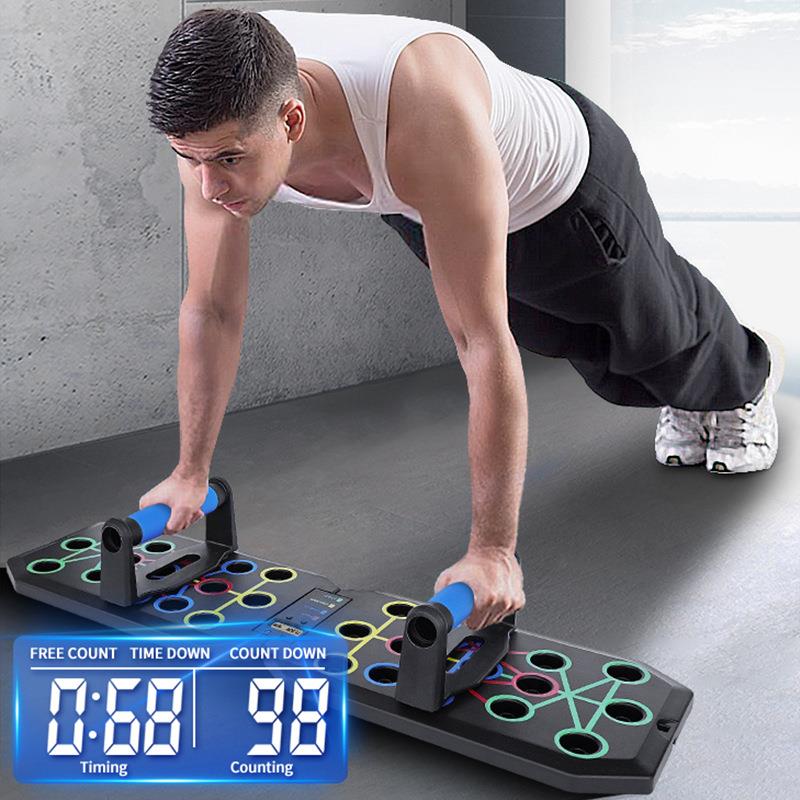 Multifunctional Foldable Push-Up Board with Timer and Counter