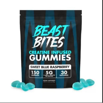 Beast Bites Creatine Gummies For Strength & Better Pumps