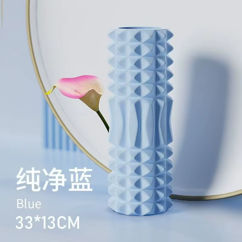 45Cm Yoga Foam Roller Muscle Massage Block Pilates Tools Yoga Column Fitness Foam Roller Set Gym Yoga Brick Exercise Equipment