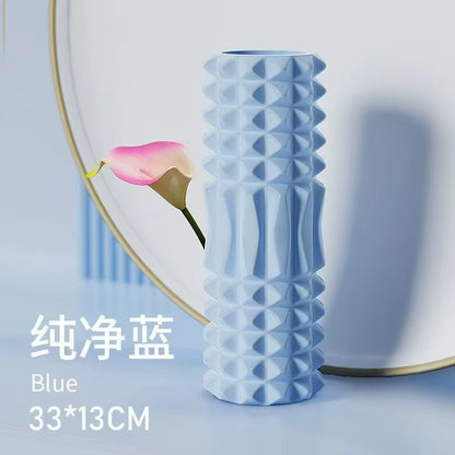 45Cm Yoga Foam Roller Muscle Massage Block Pilates Tools Yoga Column Fitness Foam Roller Set Gym Yoga Brick Exercise Equipment