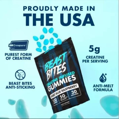 Beast Bites Creatine Gummies For Strength & Better Pumps